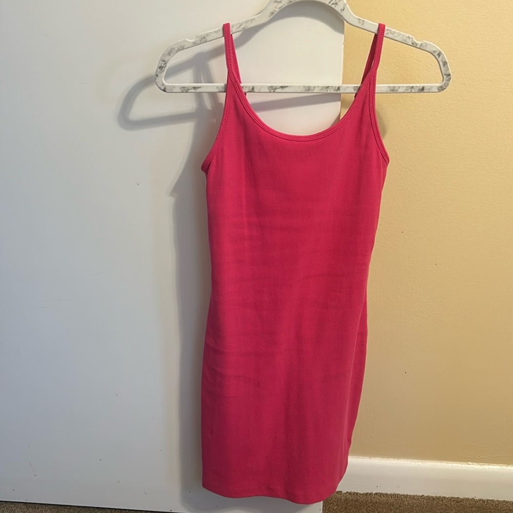 Pink mini dress